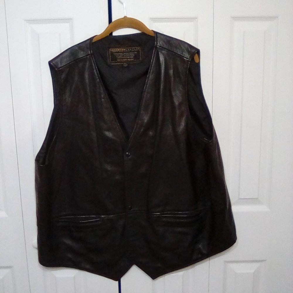 Men's Brown Coronado Leather Vest